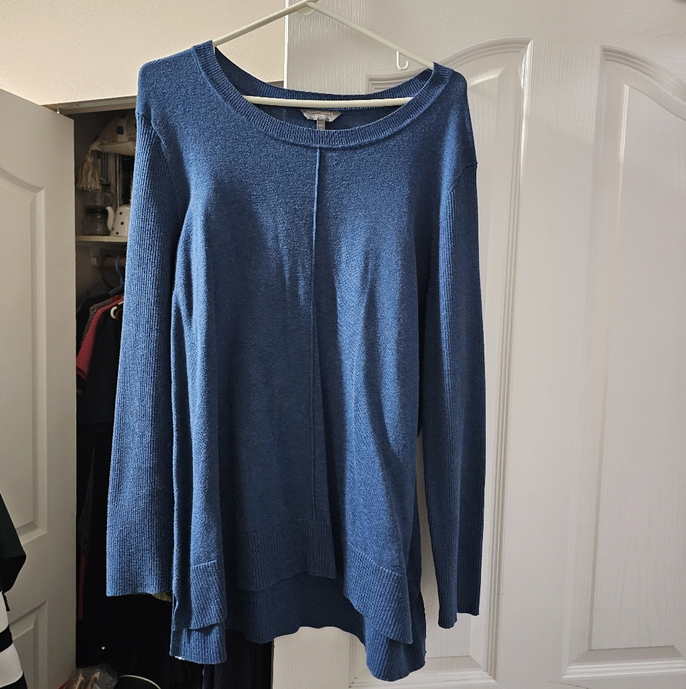 Denver Hayes Blue Knit Pullover